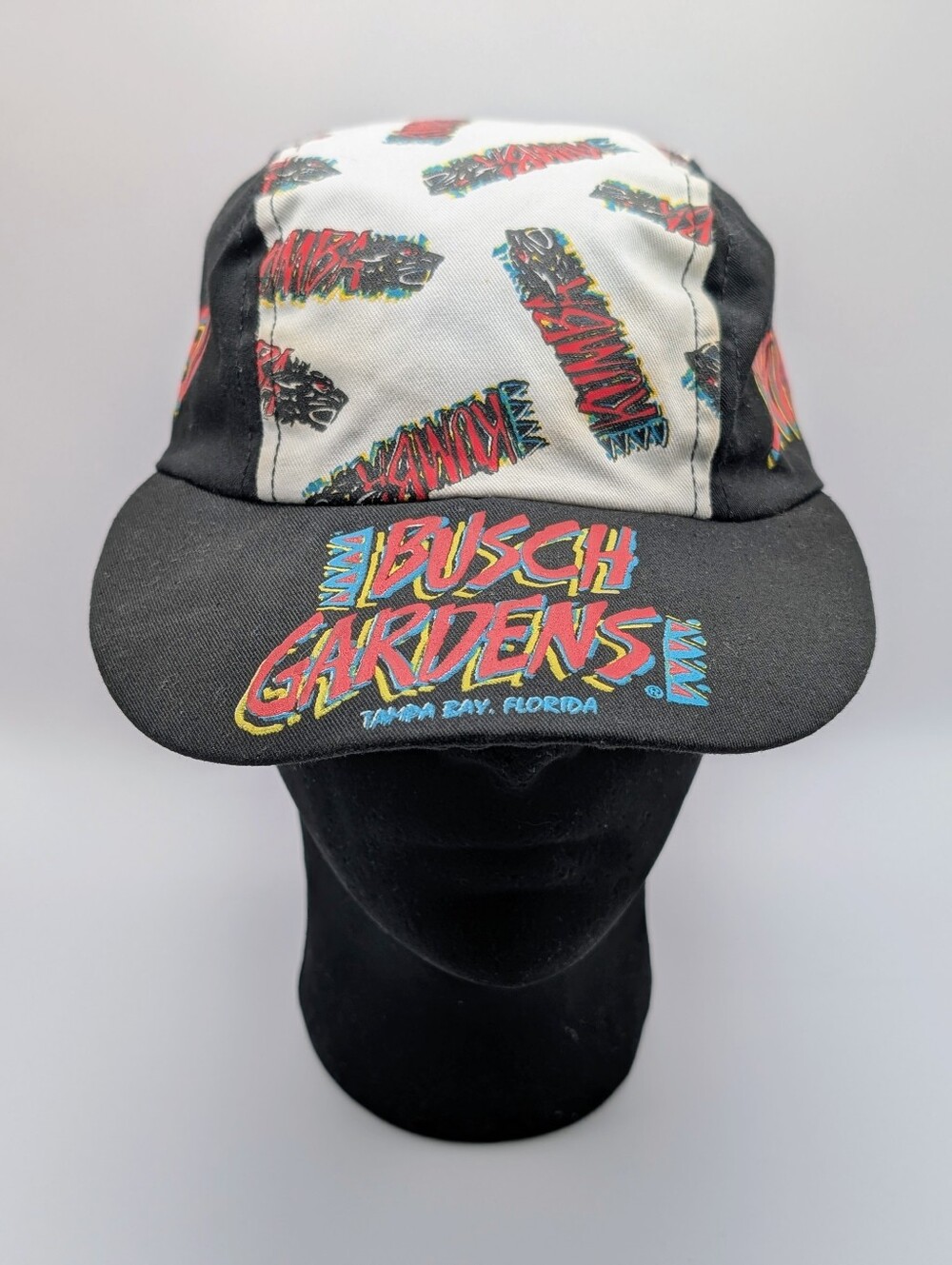 Busch Gardens Tampa Florida I Survived KUMBA Rare 1993 Rollercoaster Vintage Hat